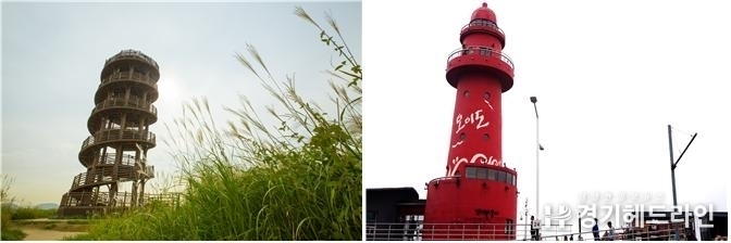 갯골생태공원의 옛 염전 소금창고와 산책로를 거닐다 보면 갯골생태공원의 랜드마크인 ‘흔들전망대’와 오이도에서 짭조름한 바닷바람을 맞으며 함상전망대와 어시장을 둘러보고 빨간 등대에서 인생샷을 남겨본다.