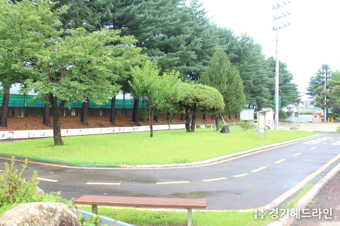 학교내에 설치된 인라인스케이트장 모습(사진=문수철 기자)