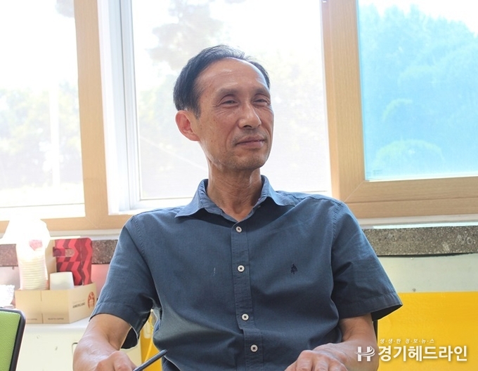 청북중학교 한보석 교장 (사진=문수철 기자)