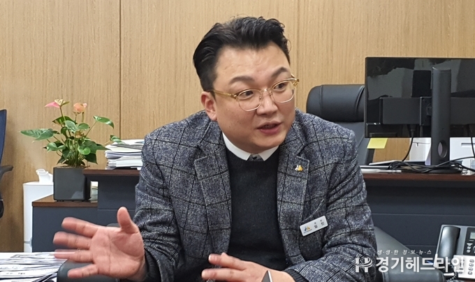 경상원 임진 원장이 경상원의 방향과 목표를 설명하고 있다.(사진=문수철 기자)