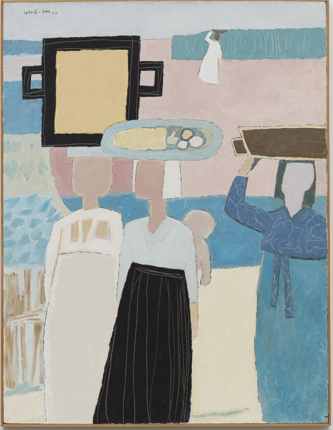 백영수, 장에 가는 길, 1953, 캔버스에 유채, 116 x 89cm
