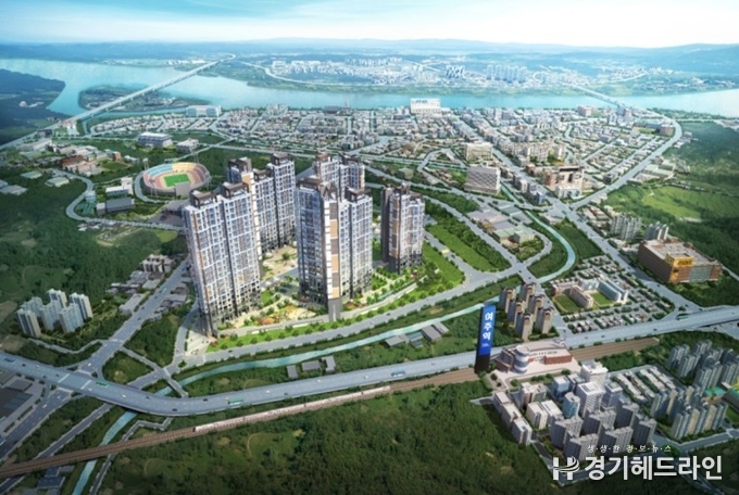 여주역 센트레빌 트리니체 조감도