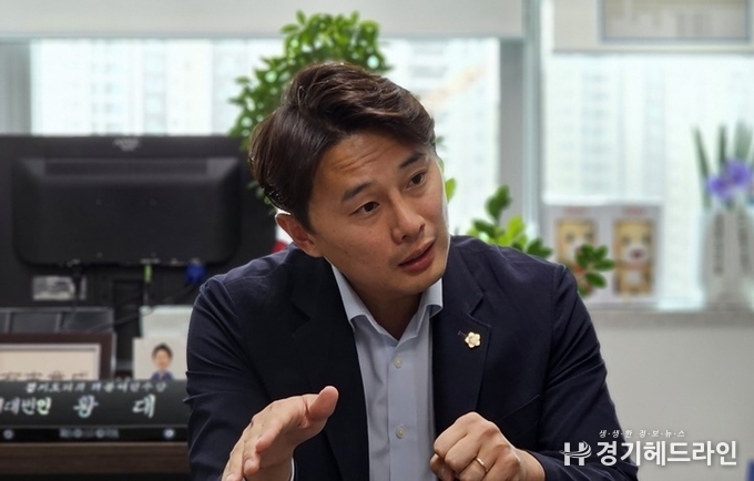 경기도의회 황대호 더불어민주당 수석대변인(사진=문수철 기자)