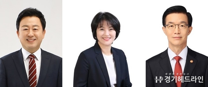 사진 왼쪽부터 김용남, 김세연, 방문규 국민의힘 수원병 출마 예비후보자