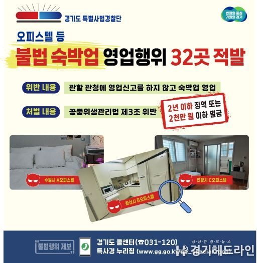 특사경 불법오피스텔 수사
