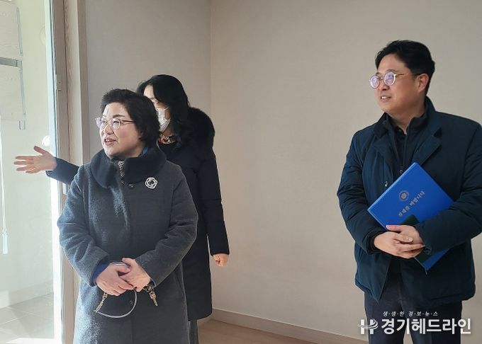 경기도의회 김옥순 의원, 의왕역 경기행복주택 방문… 주거취약계층 주거안정화 방안 논의