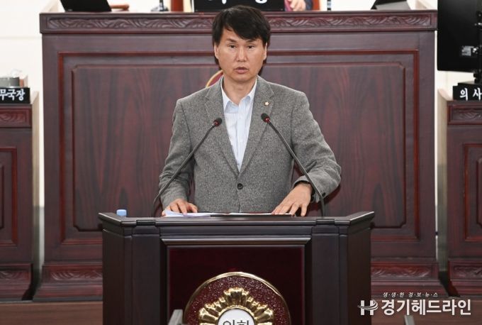 송선영 의원 5분발언 모습