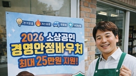 소상공인 경영안정 바우처 9일 접수 시작…최대 25만 원 지원