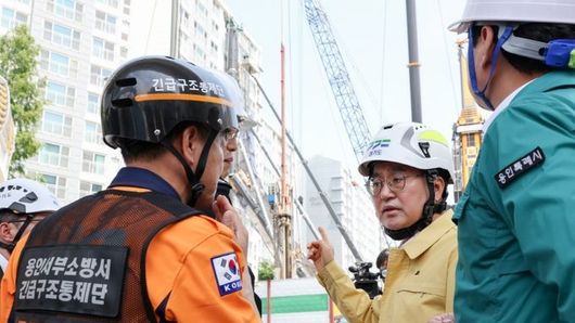 김동연 지사, 6일 인덕원~동탄 복선전철 공사 현장 찾아 사고 수습 상황 점검