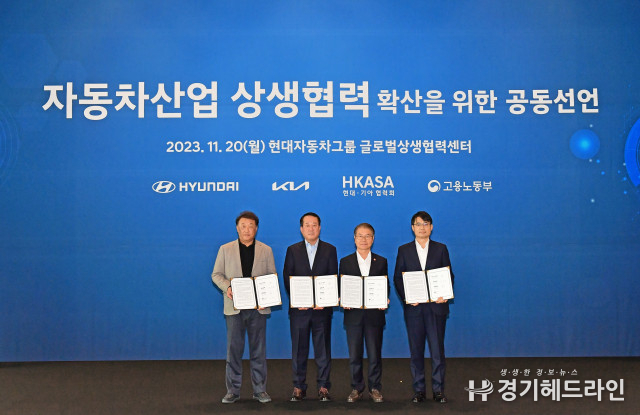 현대차·기아, 자동차산업 상생협력 확산을 위한 공동선언식 개최