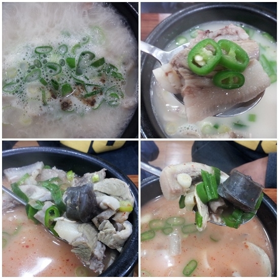 뽀얀 국물과 두툼한 살코기
