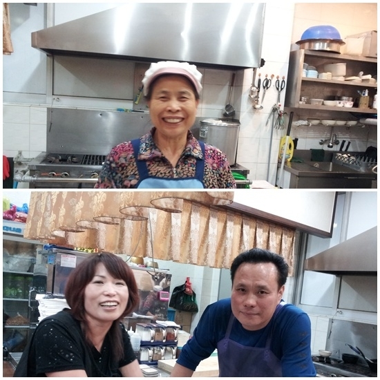 상단 원조 창업주, 하단 2대 김봉래 대표 부부