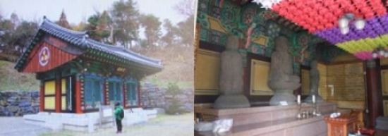 문화재 제151로 지정된 '석존삼존불'