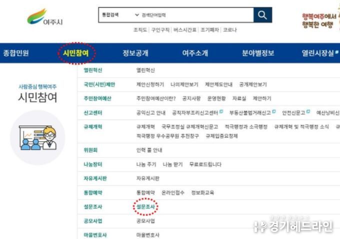 여주시, 여주사랑카드 이용 만족도 및 카드 디자인 선호도 설문조사