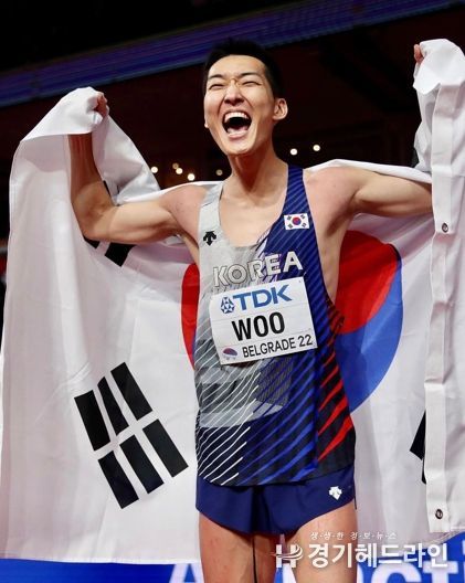 높이뛰기 세계 1위 우상혁 선수 “이제 용인에서 뜁니다”