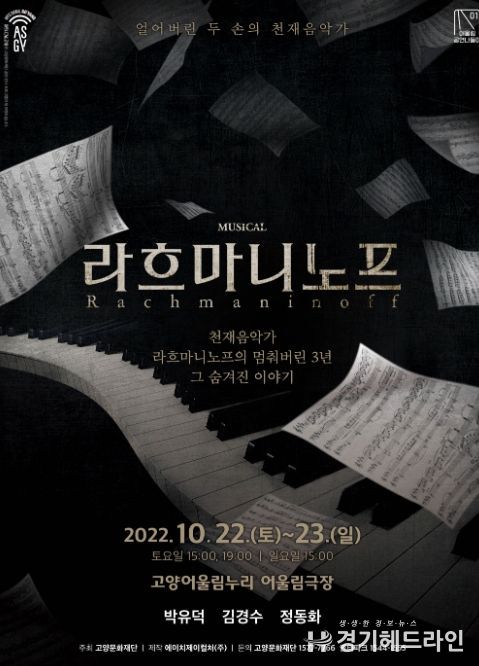 고양문화재단, '2022 어울림공연나들이 1'창작뮤지컬 '라흐마니노프' 선보여