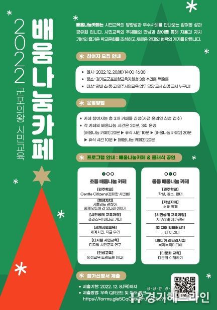 2022 군포의왕 시민교육 배움나눔 카페