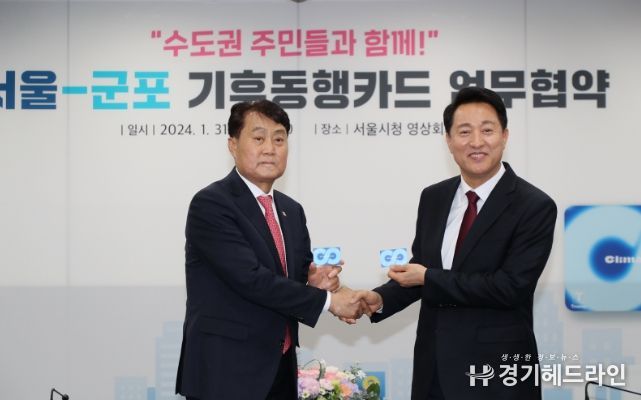 군포시, 서울시와 기후동행카드 이용협약