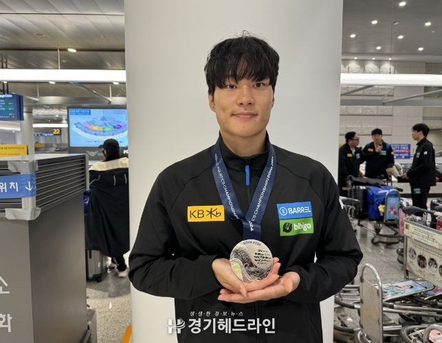 2024 국제수영연맹 세계선수권 남자 계영 800m 은메달을 건 이유연 선수