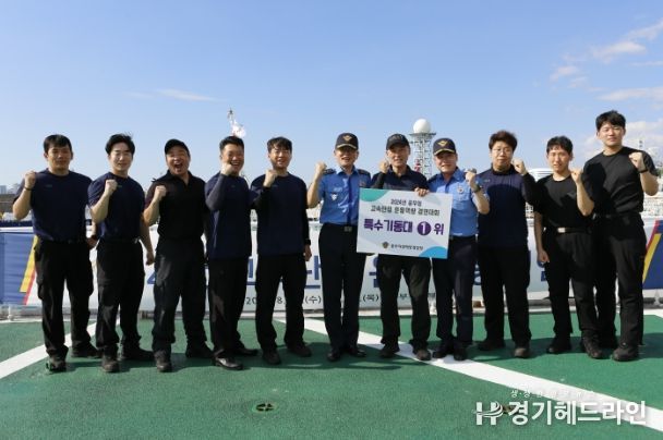 특수기동대 1위 서해5도 특별경비단 3005함 직원일동.