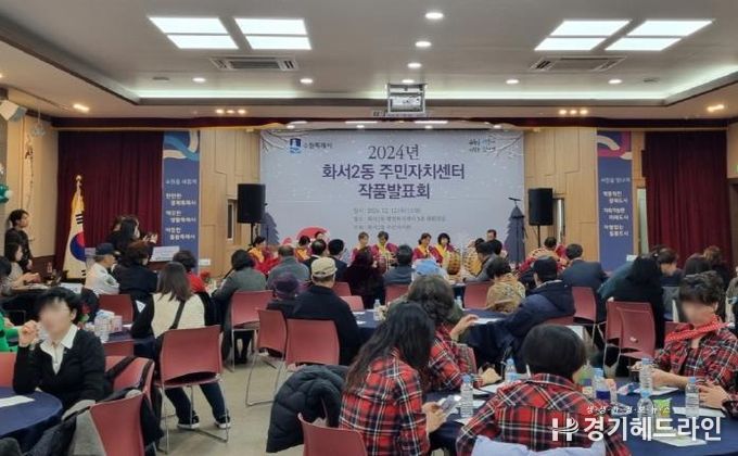 수원특례시 팔달구 화서2동의 활기찬 소통 주민자치센터 작품발표회 성료