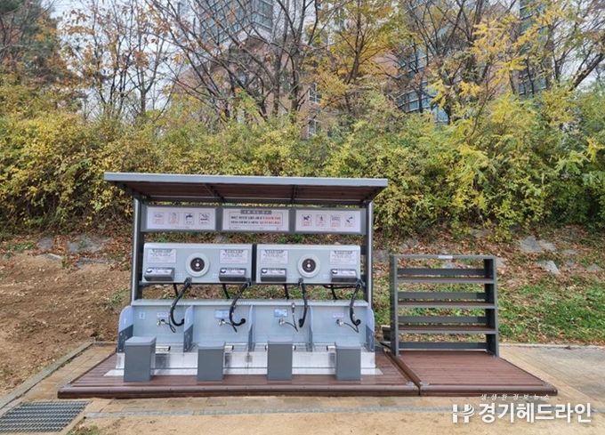 인천시설공단, 달빛공원 산책로에 사계절 사용 가능한 멀티 세족 시설 설치