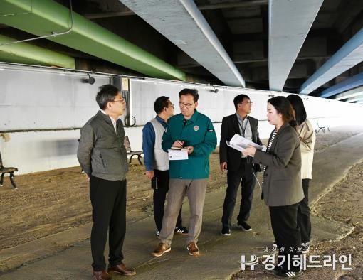 수원특례시 영통구, '영통 생생현장 해결단' 주요 교량 구조물 안전 점검 실시