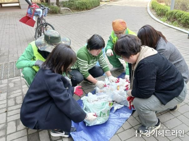 수원특례시 장안구 율천동, 공동주택 생활쓰레기 샘플링 실시
