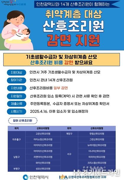 감면 지원 홍보 포스터