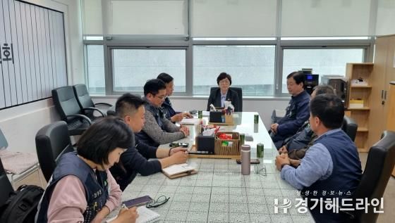 경기도의회 박옥분 의원, 건설노조 수도권남부지역본부와 정담회 개최