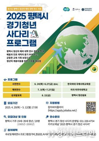 세계를 무대로! 평택시 청년, 미국 연수길 오른다