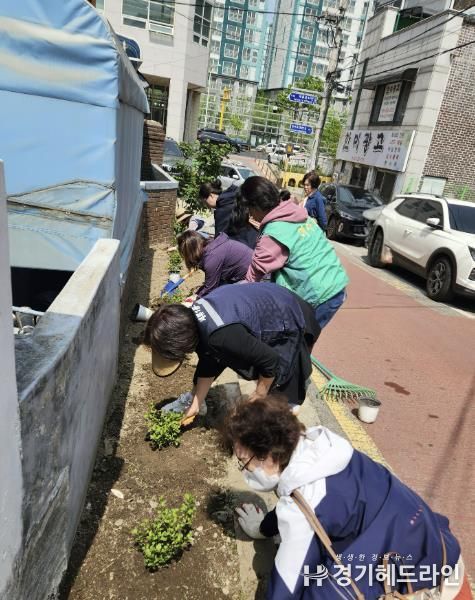 수원특례시 권선구 세류1동, 새봄맞이 환경정화 및 꽃식재로 활기찬 지역 만들기