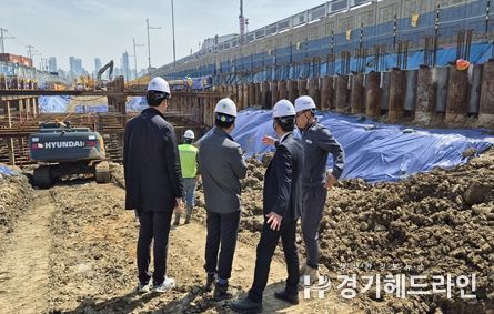 아암로 지하차도공사 현장