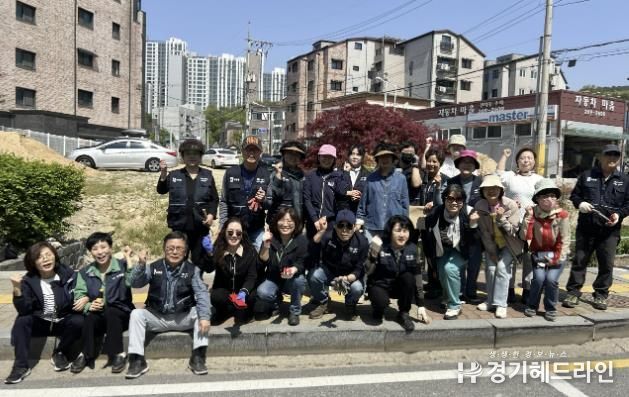 수원특례시 장안구 파장동, 봄맞이 손바닥정원 정비