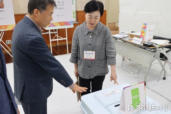 인천시선관위 위원장, 제21대 대통령선거 사전투표소 설비상황 현장 점검