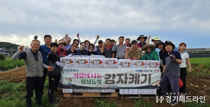 고양시 고봉동 주민자치회, 사랑의 감자 나눔 행사 진행