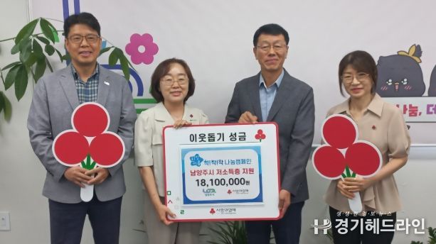 경기사회복지공동모금회, ‘희망여름 착!착!착!’ 후원금 전달...남양주시 181명 선정