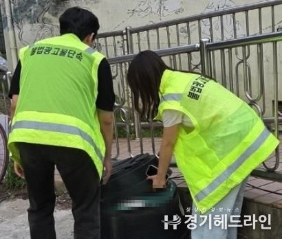 수원특례시 장안구, 시민안전 확보 위한 불법광고물 야간단속 실시