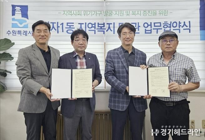 수원특례시 장안구 정자1동, 수원행복한요양병원과 취약계층 건강증진 위한 업무협약 체결