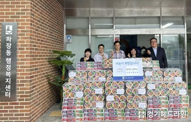 수원특례시 장안구 파장동, 수원소망교회에서 취약계층 위한 컵라면 기부
