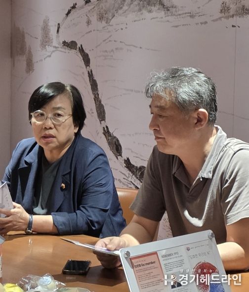 조미자 경기도의원, 남양주 이석영광장 ‘오르빛 Re:member’ 전시장 점검