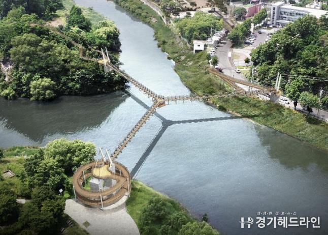 Y자형 출렁다리 조감도