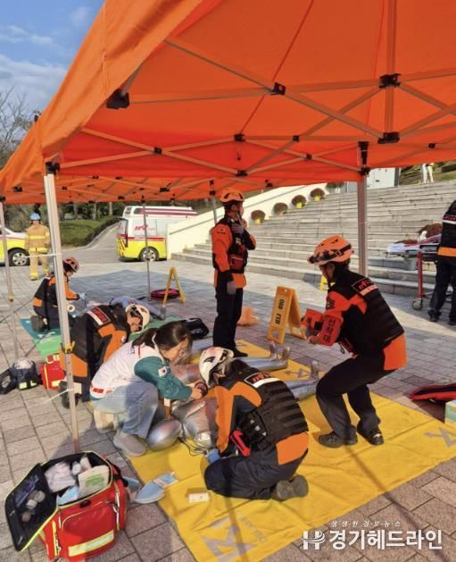 동두천시보건소, 신속대응반 현장응급의료소 운영평가 실시