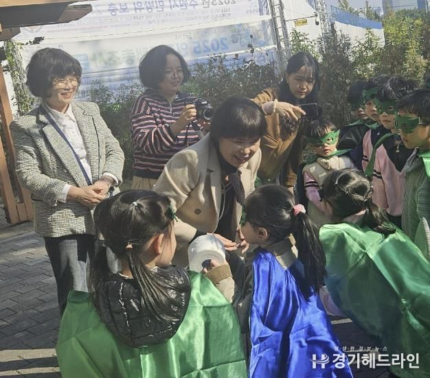수원시 영통구 매탄1동, 사랑유치원과 우유팩 교환 체험 활동 실시