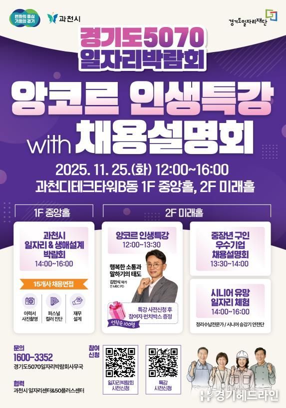 경기도5070일자리박람회 포스터