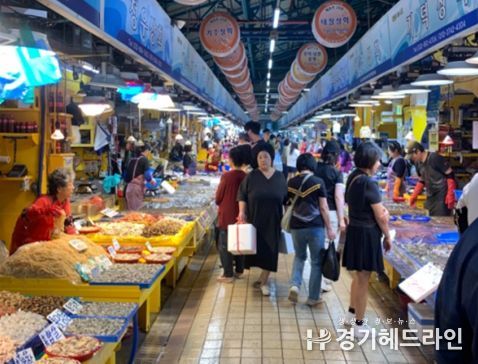 인천종합어시장 내부전경