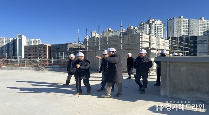 여주도시공사, 오학동 문화복지센터 건립공사 현장 동절기 대비 화재예방 및 안전관리 점검 실시