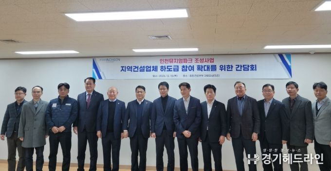 인천시, 인천뮤지엄파크 조성사업 지역업체 하도급 참여 확대 논의