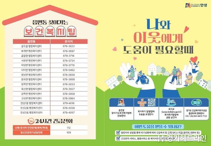 안성시, 2026년 1차 겨울철 복지사각지대 집중 발굴 추진