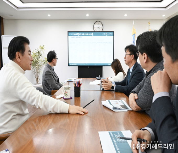 3월 4일 시장실에서 열린 ‘제27차 교통정책 전략회의’ 모습